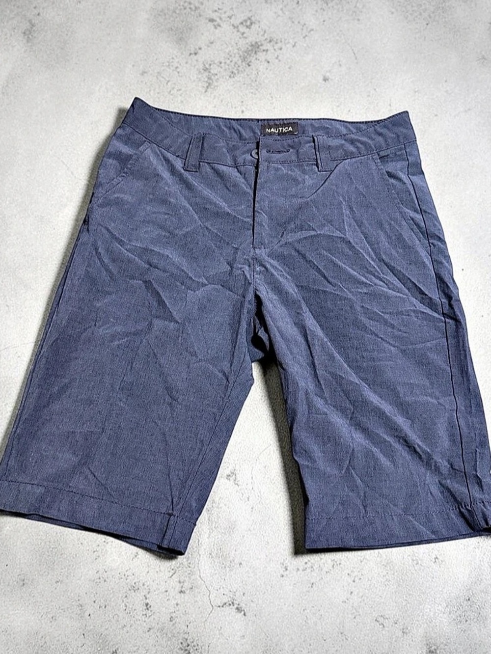 Nautica Men's Blue Flat Front Shorts Like New